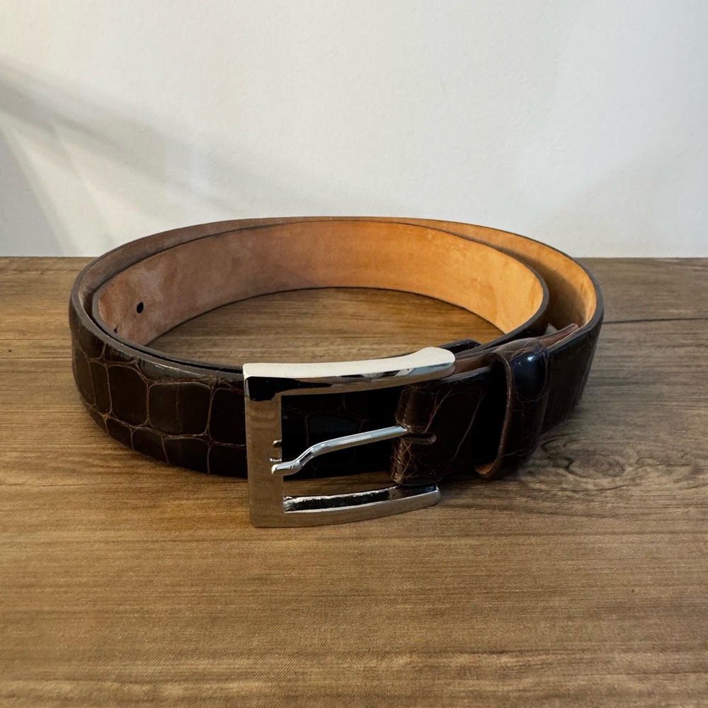 W. Kleinberg Genuine Alligator Belt 38